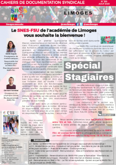 Bulletin académique 399 - Août 2023 - Spécial stagiaires