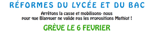 Réforme du lycée et du bac, conditions de travail dégradées. Tous en grève (…)