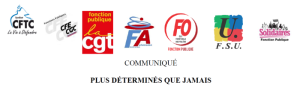Plus déterminés que jamais - Communiqué unitaire des organisations (…)