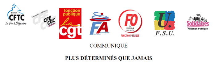 Plus déterminés que jamais - Communiqué unitaire des organisations (…)