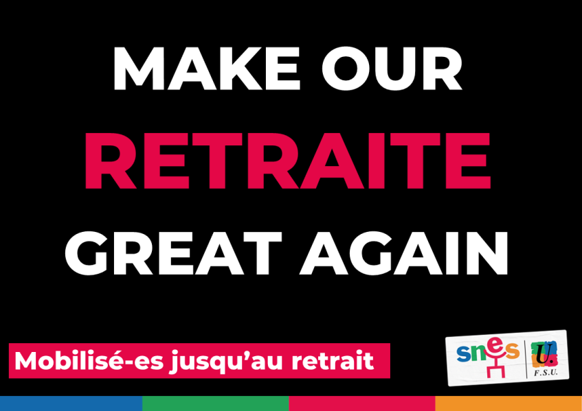 Jeudi 13 avril - Retraites : pendant les vacances, toutes et tous dans les (…)