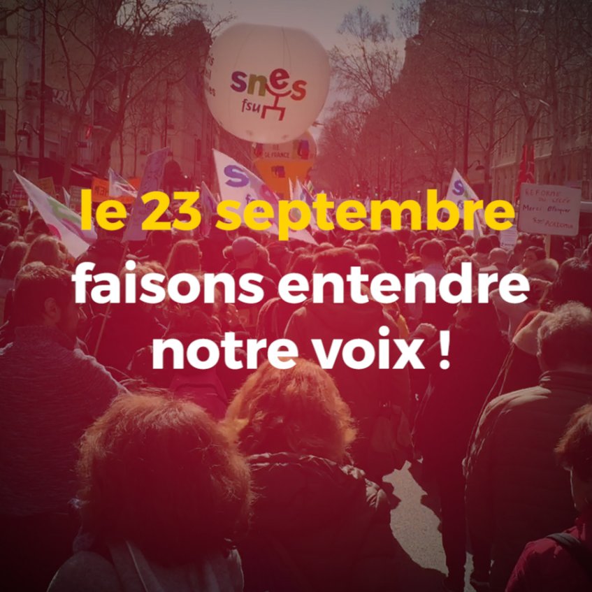 Le 23 septembre 2021, faisons entendre notre voix ! - Tous en grève