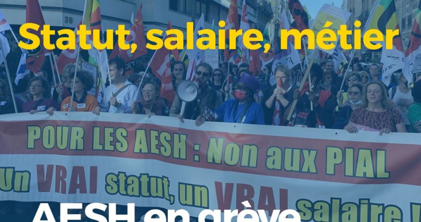 Grève des AESH - 3 novembre 2023