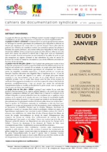 Bulletin académique 372 - Janvier 2020