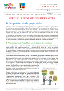 Bulletin académique 372sup - Janvier 2020 - Spécial réforme des retraites