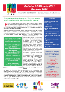 Bulletin académique - Rentrée 2026 - Spécial AESH