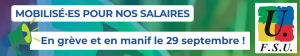En grève et dans les manifestations le 29 septembre pour nos salaires !
