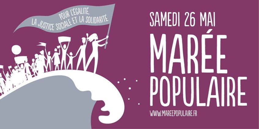 Marée populaire le samedi 26 mai - 3 rassemblements dans l'académie